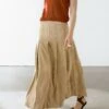 Massimo Dutti LONG PLEATED SUEDE FINISH - Leather Skirt - Beige -Massimo Dutti Shop 0086c431ec2e4681ad6daa4e8f6db2da