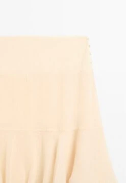 Massimo Dutti LONG RUFFLED WITH SASH - A-line Skirt - Beige -Massimo Dutti Shop 008eb3315cfe4b219aefd69021d1f13d