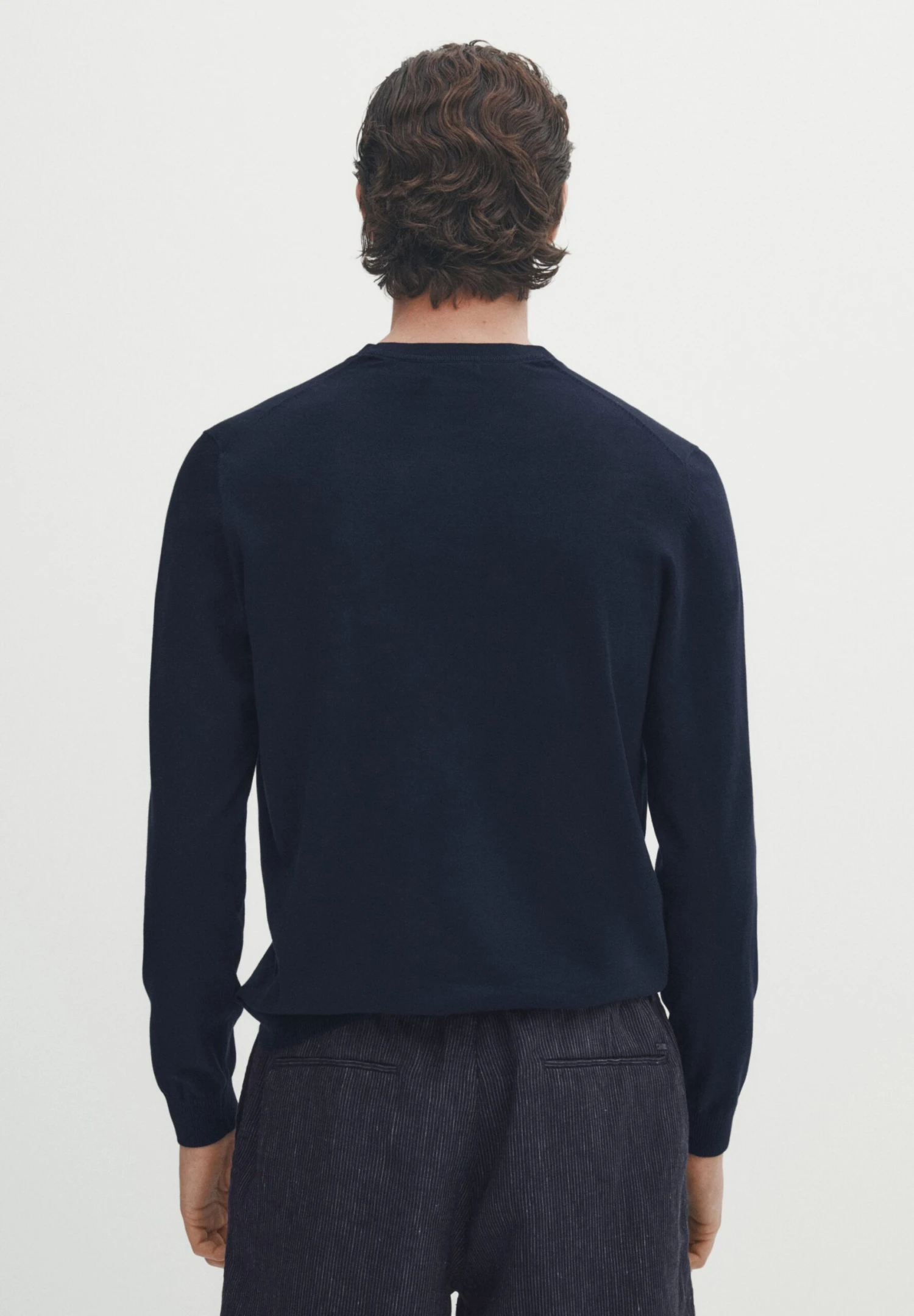 Massimo Dutti Crew Neck - Jumper - Blue 5 Massimo Dutti Crew Neck - Jumper - Blue - Image 3