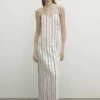Massimo Dutti Striped Flowing Strappy Midi - Maxi Dress -Massimo Dutti Shop 00c0a6eb80ea499cb98defb58131d5b9
