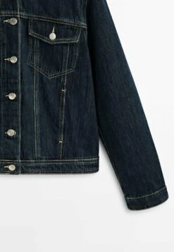 Massimo Dutti Trucker- Denim Jacket - Blue Black Denim -Massimo Dutti Shop 00c691e0fe0744599a8bb28bf550cf76