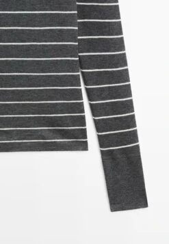 Massimo Dutti STRIPED - Long Sleeved Top - Grey -Massimo Dutti Shop 00cc53599113458bba09ca81e7a05550