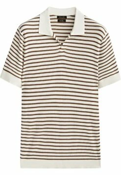 Massimo Dutti Striped Collar- Polo Shirt - Beige -Massimo Dutti Shop 00cc5a511ccb4d1593c70f697a0d6ebf
