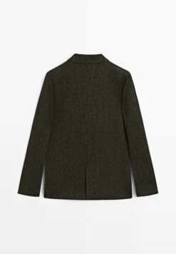 Massimo Dutti HERRINGBONE - Blazer - Dark Brown -Massimo Dutti Shop 00f16ae20baf4831a81a56506027d460