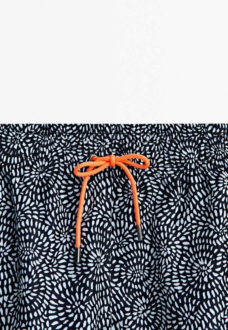 Massimo Dutti Spiral Print - Swimming Shorts - Dark Blue 7 Massimo Dutti Spiral Print - Swimming Shorts - Dark Blue - Image 5