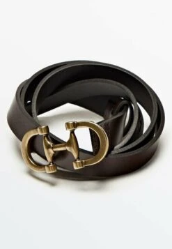 Massimo Dutti With Double Buckle - Belt - Brown -Massimo Dutti Shop 0149a5b9a59e4177bb59c48bf49ee0e0