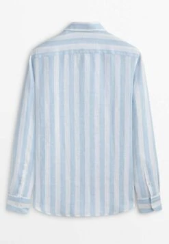 Massimo Dutti Striped - Shirt - Light Blue 17 Massimo Dutti Striped - Shirt - Light Blue -Massimo Dutti Shop 018790d062ea409496e750ba30998942