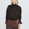 Massimo Dutti SHORT KNIT SWEATER - Jumper - Dark Brown -Massimo Dutti Shop 01ab09f4f3494533ae04dd7f29f923ad