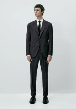 Massimo Dutti Check Super - Chinos - Grey -Massimo Dutti Shop 01bdc44e88b7444bb5345a18125a99ce