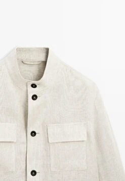 Massimo Dutti LIGHTWEIGHT WITH BUTTONS - Summer Jacket - Beige -Massimo Dutti Shop 01c7ca4f91fb4fb9bcecb0b1de889225