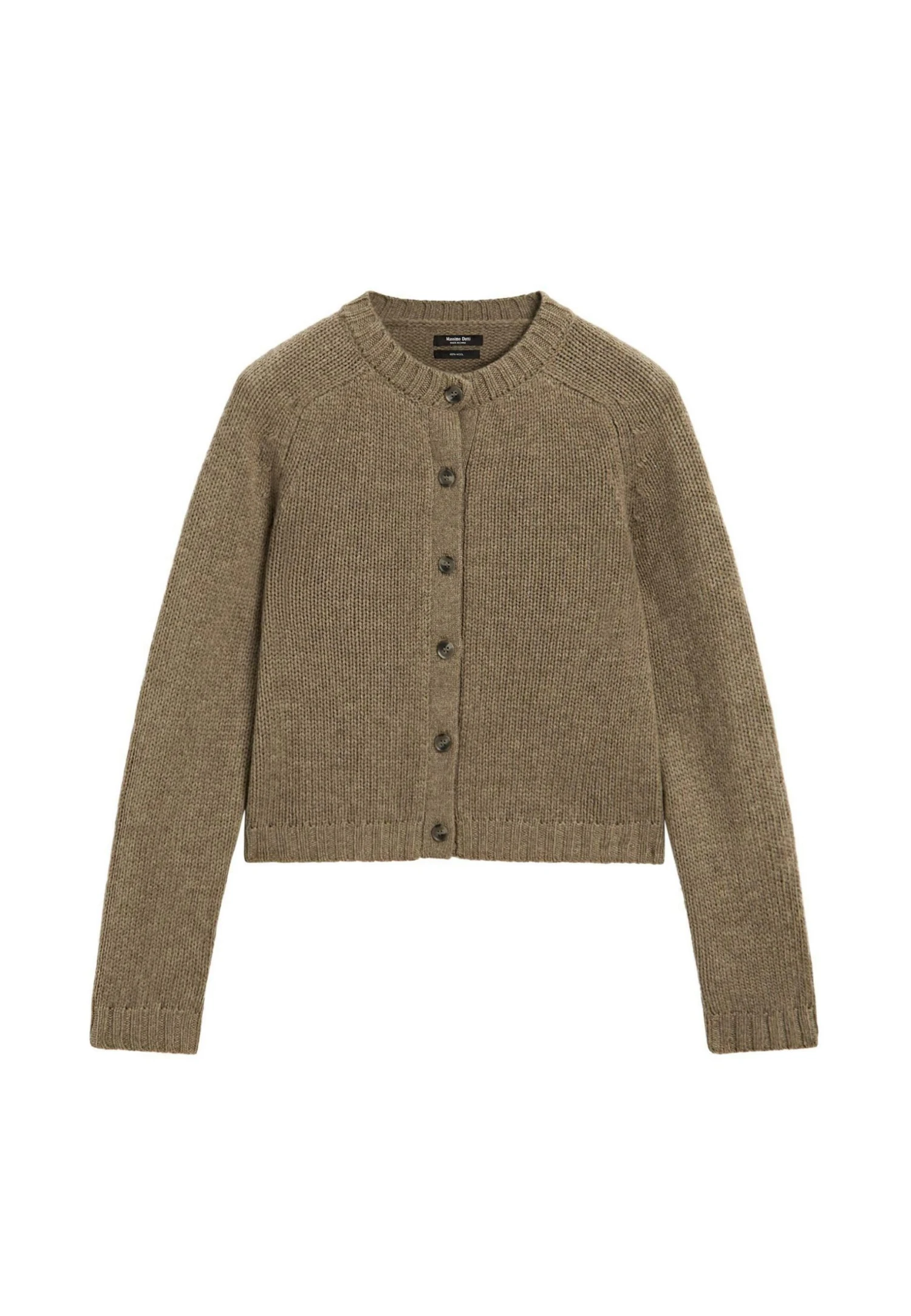 Massimo Dutti BUTTONED RAGLAN SLEEVE - Cardigan - Khaki 7 Massimo Dutti BUTTONED RAGLAN SLEEVE - Cardigan - Khaki - Image 5