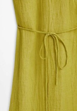 Massimo Dutti Waffle-Texture Halter- Day Dress - Green -Massimo Dutti Shop 020e1980f84d42e089bc1ee59f137739