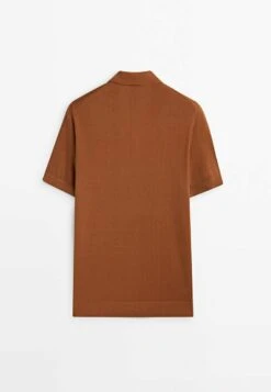Massimo Dutti Short Sleeve - Polo Shirt - Mottled Brown 16 Massimo Dutti Short Sleeve - Polo Shirt - Mottled Brown -Massimo Dutti Shop 0210a52460284012b0b213a2d0fda8ab
