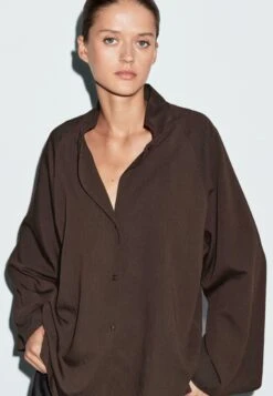 Massimo Dutti Button-down Blouse - Dark Brown 15 Massimo Dutti Button-down Blouse - Dark Brown -Massimo Dutti Shop 02419a857eed41bc988f91d8b66ee46b