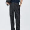 Massimo Dutti DART WITH ELASTIC WAISTBAND - Trousers - Dark Blue -Massimo Dutti Shop 024ff6f4ab48406cbb8dfa527a7116d2