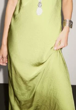 Massimo Dutti FLOWING SATIN MIDI - Cocktail Dress / Party Dress - Light Green -Massimo Dutti Shop 0257b545791345398f1ca0b803ba4090