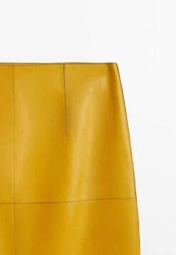 Massimo Dutti Midi - Leather Skirt -Massimo Dutti Shop 02639945ec6348bb981241bec66c6803