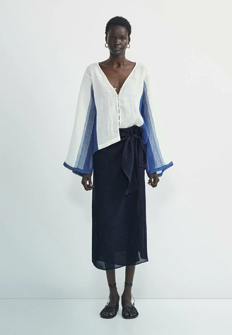 Massimo Dutti Contrast Waffle Blend - Blouse 4 Massimo Dutti Contrast Waffle Blend - Blouse - Image 2