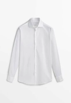 Massimo Dutti With Double Cuffs- Formal Shirt - White 20 Massimo Dutti With Double Cuffs- Formal Shirt - White -Massimo Dutti Shop 0296399272ac4a14847a7903dcdff329