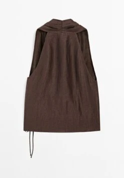 Massimo Dutti HALTER TOP - Top - Brown -Massimo Dutti Shop 02b15212130c4f2f91311dbef540c485