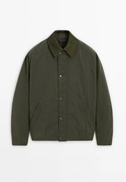 Massimo Dutti CONTRAST COLLAR WITH BUTTONS - Light Jacket - Mottled Dark Green 20 Massimo Dutti CONTRAST COLLAR WITH BUTTONS - Light Jacket - Mottled Dark Green -Massimo Dutti Shop 02c208312b8d4cb19332096504485c23
