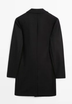 Massimo Dutti LONG WITH LAPEL COLLAR - Classic Coat - Black -Massimo Dutti Shop 02d136679987453aa1a3ea1970be00c3