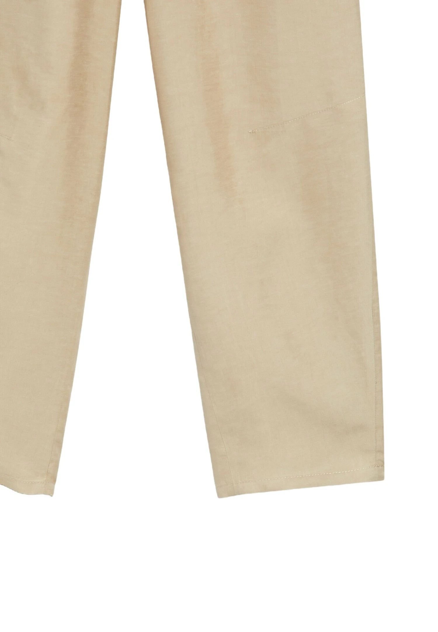 Massimo Dutti FLOWING BARREL FIT - Trousers - Sand 10 Massimo Dutti FLOWING BARREL FIT - Trousers - Sand - Image 8