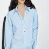 Massimo Dutti LONG BUTTONED - Button-down Blouse - Light Blue -Massimo Dutti Shop 030fb4b4fe9a4451958ce5de53411f68