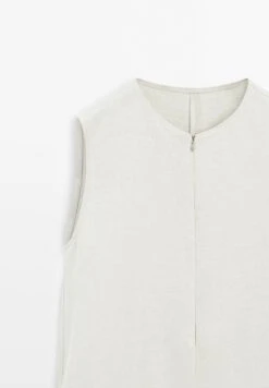 Massimo Dutti SHORT CREW NECK WITH POCKETS - Jumpsuit - Mottled Beige 21 Massimo Dutti SHORT CREW NECK WITH POCKETS - Jumpsuit - Mottled Beige -Massimo Dutti Shop 0322b08a28724f4d8d6475c2a92cf2b9