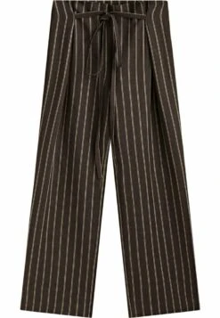 Massimo Dutti Striped With Tie Detail - Trousers - Brown 15 Massimo Dutti Striped With Tie Detail - Trousers - Brown -Massimo Dutti Shop 0345f69983304c2d9cc8e5305e6a8cbe