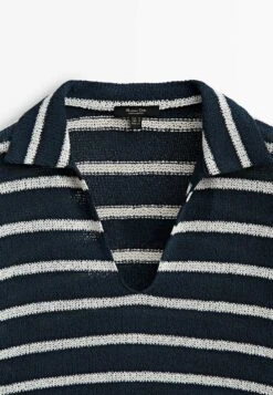 Massimo Dutti Blend Striped - Polo Shirt - Dark Blue 16 Massimo Dutti Blend Striped - Polo Shirt - Dark Blue -Massimo Dutti Shop 034761b5150f4f1189e9792060387d26