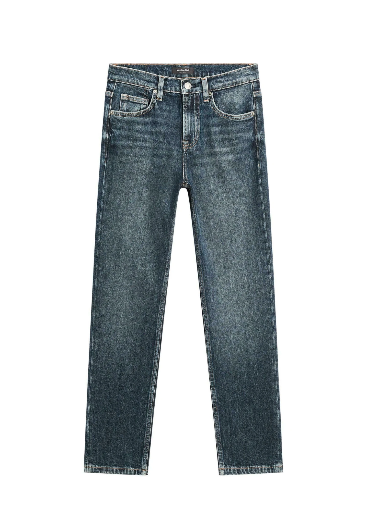 Massimo Dutti MID-RISE SLIM FIT - Slim Fit Jeans - Mottled Blue 6 Massimo Dutti MID-RISE SLIM FIT - Slim Fit Jeans - Mottled Blue - Image 4