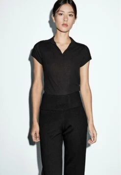 Massimo Dutti FLARED - Trousers - Black -Massimo Dutti Shop 036d05edb54a4ddfb82e50d6538a5e92