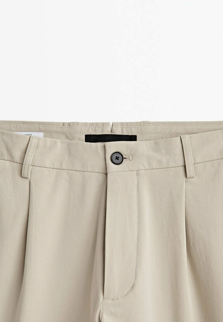 Massimo Dutti Studio-Darted Wide Fit- Chinos - Sand 12 Massimo Dutti Studio-Darted Wide Fit- Chinos - Sand - Image 10