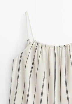 Massimo Dutti Striped Flowing Strappy- Top - Beige -Massimo Dutti Shop 0394116e05e940948f6f141cc096b2df