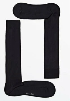 Massimo Dutti Plain Scottish - Socks - Dark Blue -Massimo Dutti Shop 03b5ccb4c4634ab8a01c2d0c67198ce7