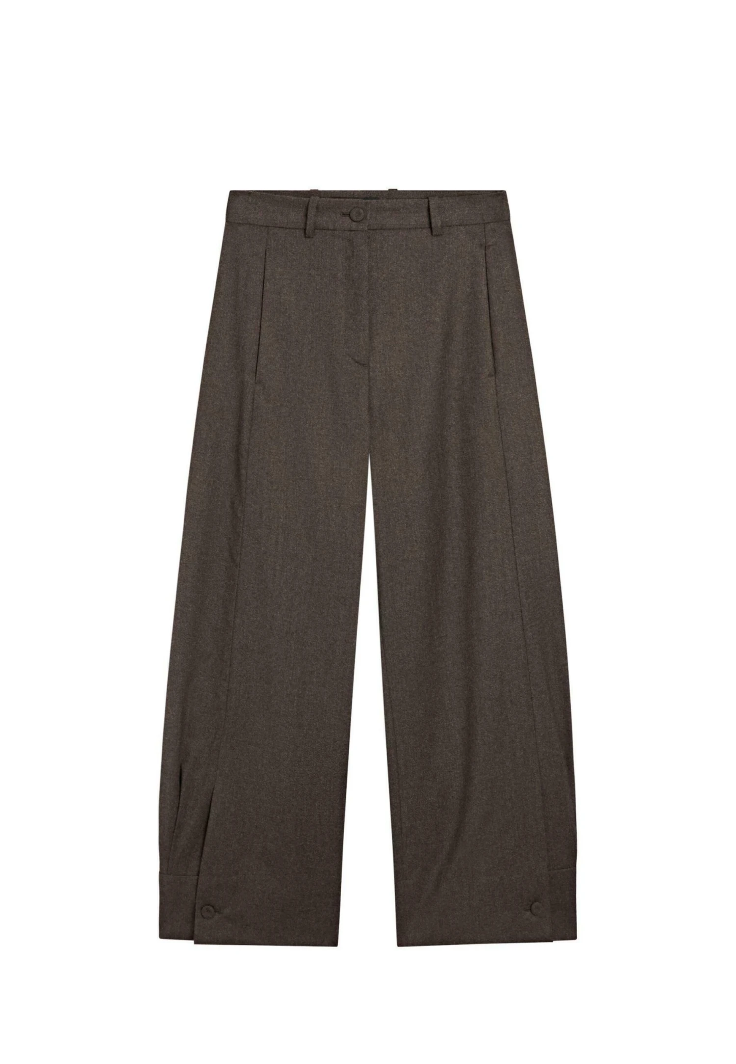 Massimo Dutti BARREL FIT - Trousers - Dark Brown 8 Massimo Dutti BARREL FIT - Trousers - Dark Brown - Image 6