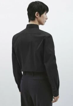 Massimo Dutti Studio Stretchy - Formal Shirt - Black -Massimo Dutti Shop 03fdc1e1b99847d1bdab4d9fd27da7e4