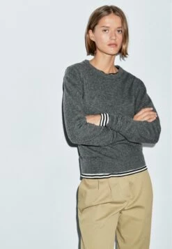 Massimo Dutti CREW NECK SWEATER - Jumper - Grey -Massimo Dutti Shop 043bc72041c047518708cfe150dd0fb3