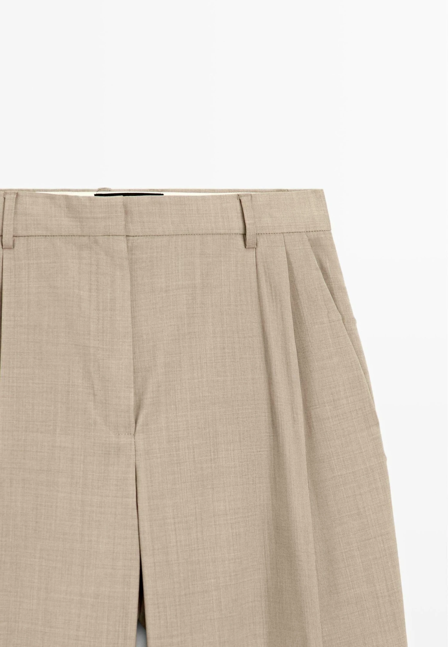 Massimo Dutti DARTED - Trousers - BEIGE 9 Massimo Dutti DARTED - Trousers - BEIGE - Image 7