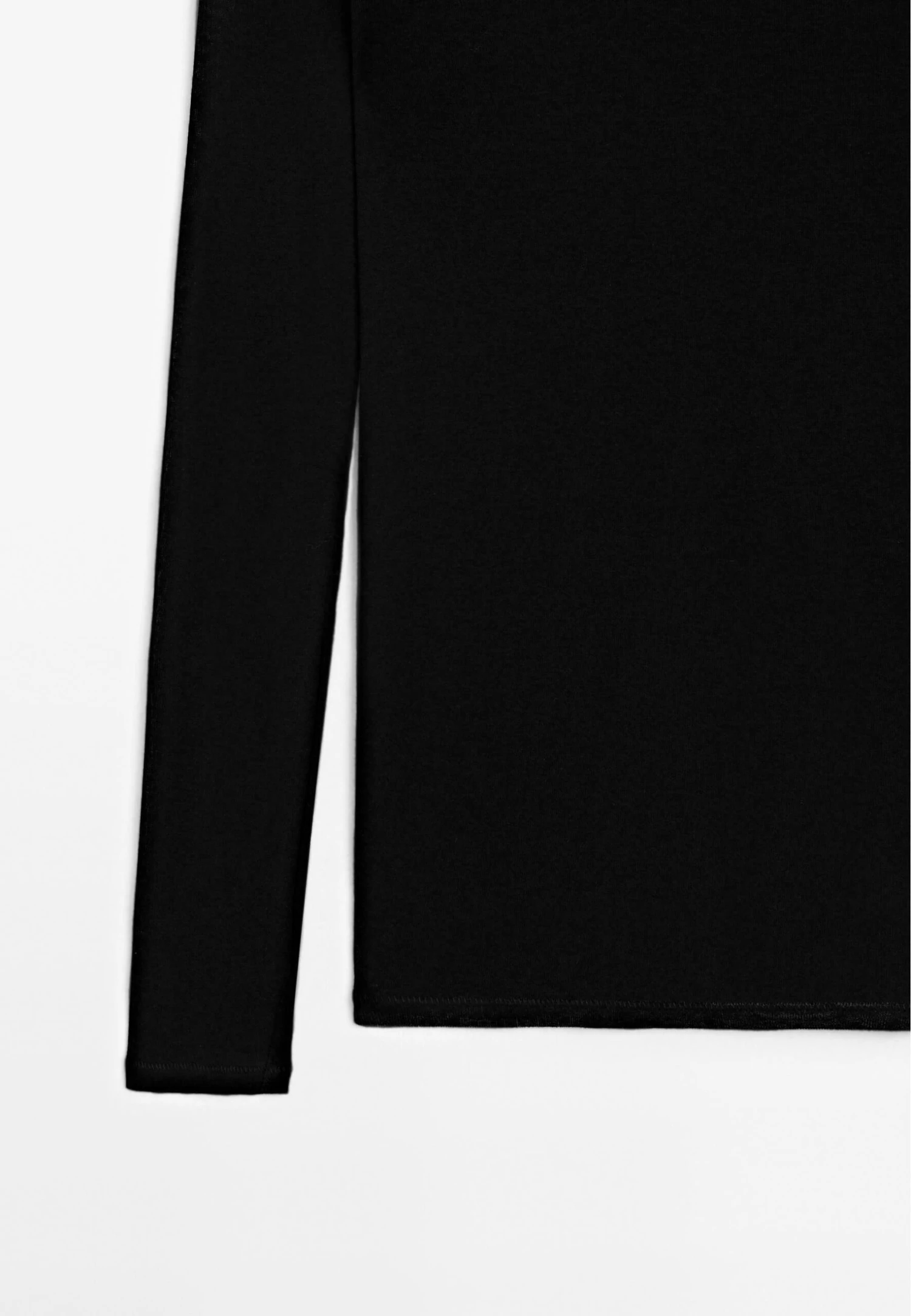 Massimo Dutti WITH NECKLINE - Long Sleeved Top - Black 9 Massimo Dutti WITH NECKLINE - Long Sleeved Top - Black - Image 7
