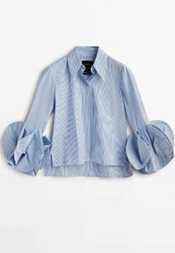 Massimo Dutti Studio Striped Poplin With Cuff Detail - Button-Down Blouse 21 Massimo Dutti Studio Striped Poplin With Cuff Detail - Button-Down Blouse -Massimo Dutti Shop 0479f738b4d340bb814b7b71bf778f92