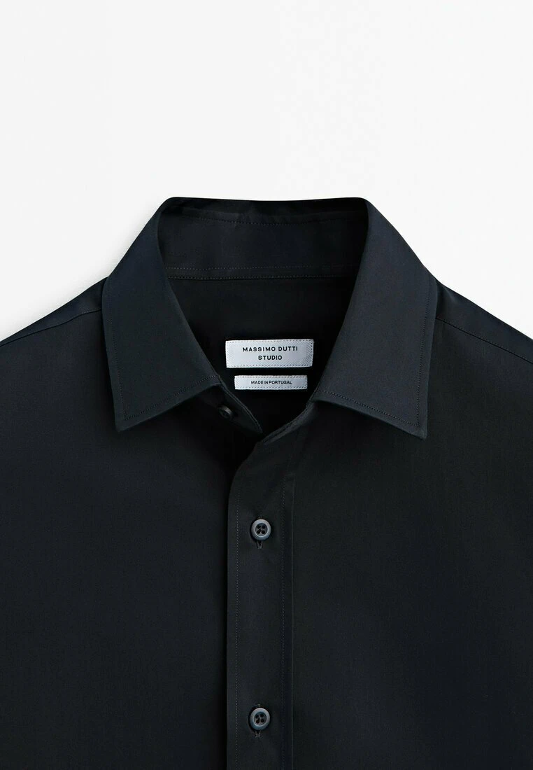 Massimo Dutti Studio-Fit - Shirt - Blue/Black Denim 11 Massimo Dutti Studio-Fit - Shirt - Blue/Black Denim - Image 9