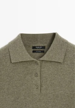 Massimo Dutti POLO COLLAR WITH LONG SLEEVE - Jumper - Green -Massimo Dutti Shop 04d5127da04c4eb5aefe14fba7bb8f5c