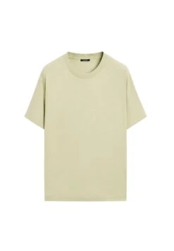 Massimo Dutti SHORT SLEEVE - Basic T-shirt - White Denim -Massimo Dutti Shop 0503bd161a0e471cac6c402c7c63e7a2 1