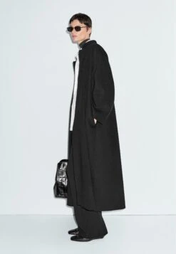 Massimo Dutti WITH STAND COLLAR - Classic Coat - Black -Massimo Dutti Shop 05271fe90224459aae0e66dbd6c99e30