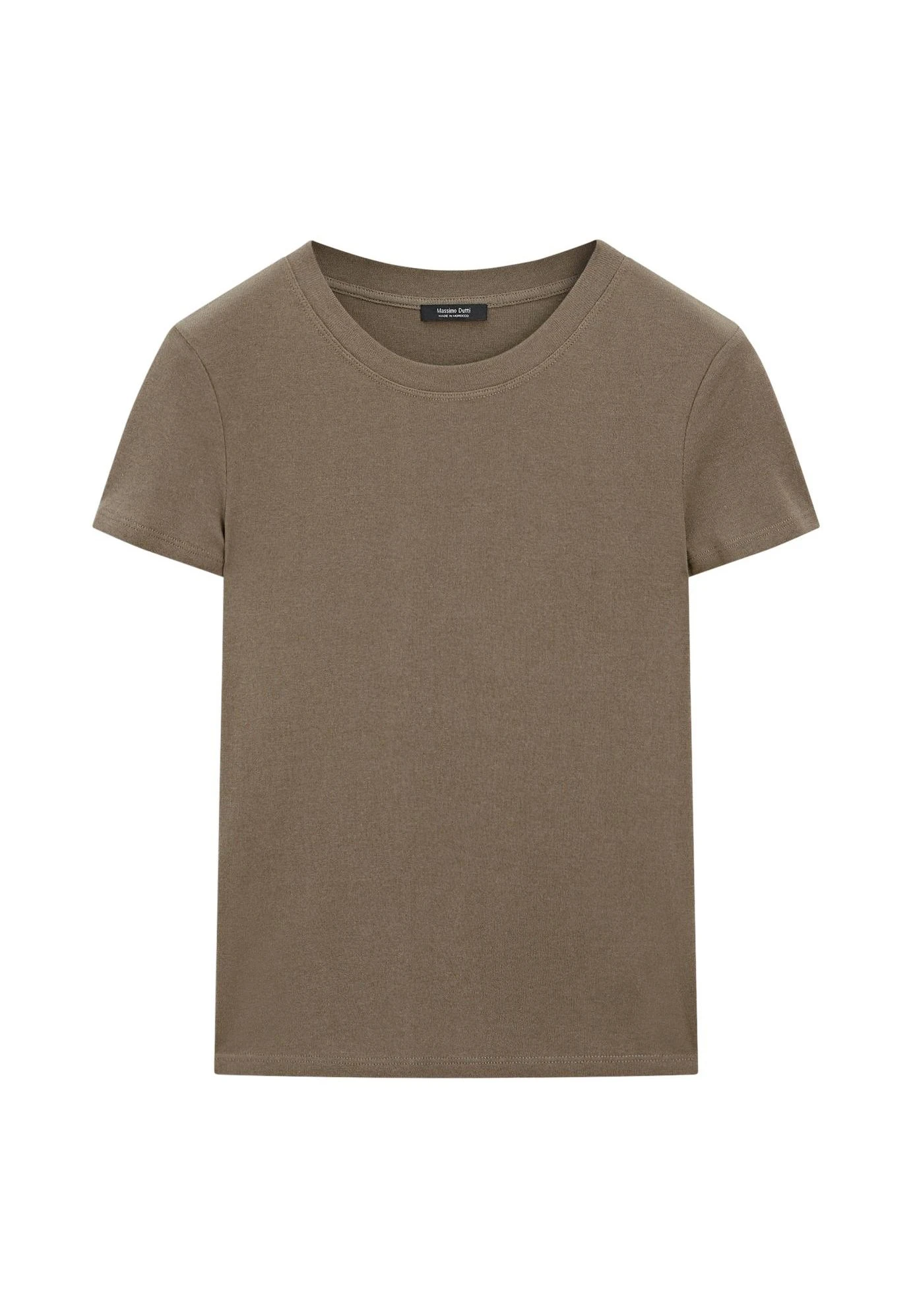Massimo Dutti TEXTURED CREPE-EFFECT WITH CREW NECK - Basic T-shirt - White 12 Massimo Dutti TEXTURED CREPE-EFFECT WITH CREW NECK - Basic T-shirt - White - Image 10