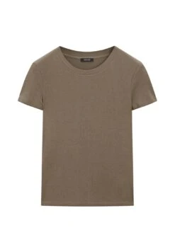 Massimo Dutti TEXTURED CREPE-EFFECT WITH CREW NECK - Basic T-shirt - Red -Massimo Dutti Shop 053834a384ce4691bae9c74683c7e4f6