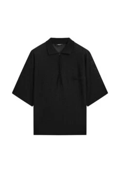 Massimo Dutti FLOWING CAPE-STYLE POLO NECK - Polo Shirt - Black -Massimo Dutti Shop 054327ab315d48279a2191d5a1e897e2