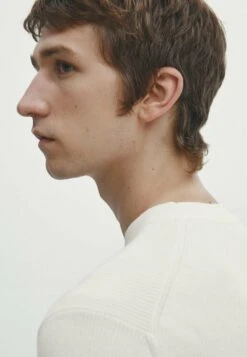 Massimo Dutti Vertical Textured Short Sleeve - Basic T-Shirt - Beige 13 Massimo Dutti Vertical Textured Short Sleeve - Basic T-Shirt - Beige -Massimo Dutti Shop 0543c21710e34eeea360ba14a9c5b761